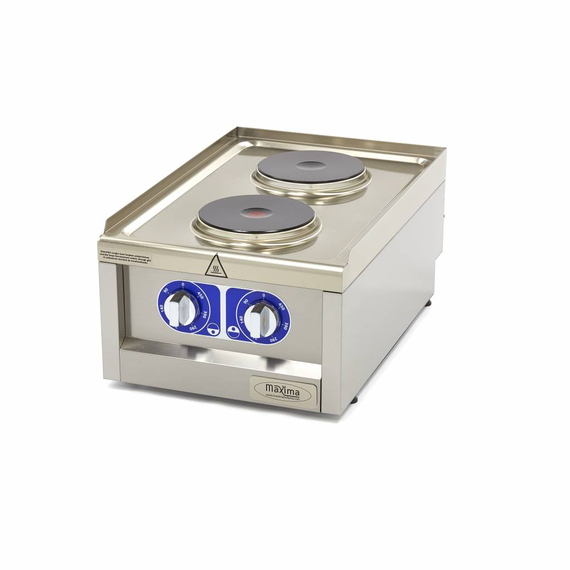 sp-005-61656e90dcd4b.jpg Maxima Gastro Kochfeld - 2 Brenner - Einzeleinheit - 60 cm Tief - Elektrisch – Bild 1