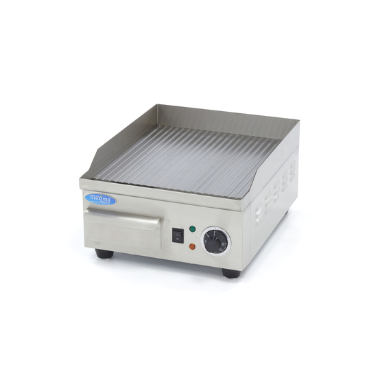 sp-005-61656f7906164.jpg Maxima Gastro Grillplatte - Gerillt - 36 cm - inkl. Tropfschale – Bild 1