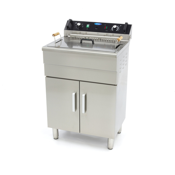 sp-005-61656f7bdf0d0.jpg Maxima Gastro Fritteuse - 30 l - 1 Korb - mit Ablasshahn und Ständer – Bild 1