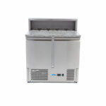 Maxima Gastro Pizzakühltisch - 90 cm - 2 Türen - Passt 5 x 1/6 GN - inkl. Edelstahlabdeckung – Bild 2