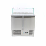 Maxima Gastro Pizzakühltisch - 90 cm - 2 Türen - Passt 5 x 1/6 GN - inkl. Glasabdeckung – Bild 3