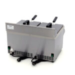 Maxima Gastro Fritteuse - 2 x 8 l - 2 Körbe - mit Ablasshahn - Induktion – Bild 4
