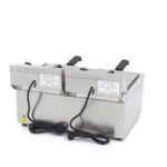 Maxima Gastro Fritteuse - 2 x 10 l - 2 Körbe - mit Ablasshahn – Bild 4
