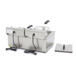 Maxima Gastro Fritteuse - 2 x 16 l - 2 Körbe - mit Ablasshahn – Bild 4