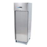 Maxima Gastro Gefrierschrank - 400 l - 3 Einstellbare Regale - Rostfreier Stahl - auf Rädern