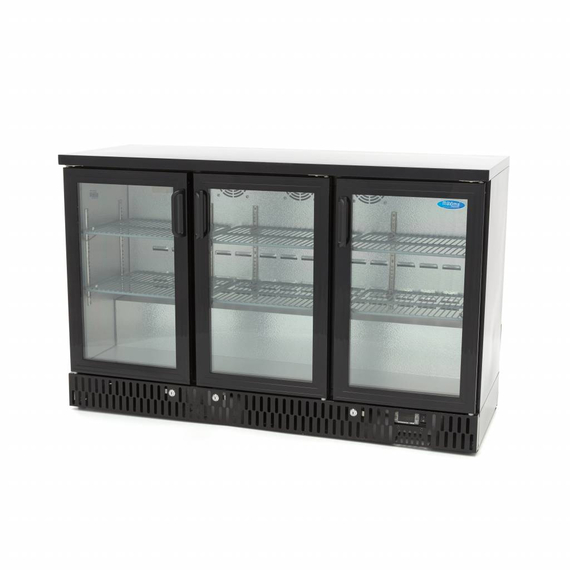 sp-05-61656e62bdf26.jpg Maxima Gastro Getränke Kühlschrank - 3 Scharnier -Türen - 6 verstellbare Regale – Bild 1
