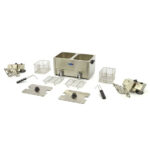 Maxima Gastro Fritteuse - 2 x 8 l - 2 Körbe - mit Ablasshahn – Bild 6