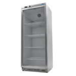 Maxima Gastro Kühlschrank - 600 l - Rostfreier Stahl - mit Glastür