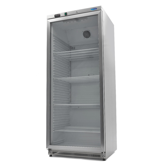 sp-1000-09405034.jpg Maxima Gastro Kühlschrank - 600 l - Rostfreier Stahl - mit Glastür – Bild 1