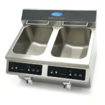 Maxima Gastro Fritteuse - 2 x 8 l - 2 Körbe - mit Ablasshahn - Induktion – Bild 8