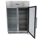 Maxima Gastro Gefrierschrank - 1200 l - 6 Einstellbare Regale (2/1 GN) - Rostfreier Stahl - mit Glastür – Bild 5