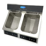 Maxima Gastro Fritteuse - 2 x 8 l - 2 Körbe - mit Ablasshahn - Induktion – Bild 9