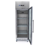 Maxima Gastro Gefrierschrank - 600 l - 3 Einstellbare Regale (2/1 GN) - Rostfreier Stahl - mit Glastür – Bild 6