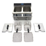 Maxima Gastro Fritteuse - 2 x 8 l - 2 Körbe - mit Ablasshahn - Induktion – Bild 10