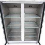 Maxima Gastro Gefrierschrank - 1200 l - 6 Einstellbare Regale (2/1 GN) - Rostfreier Stahl - mit Glastür – Bild 9