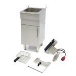 Maxima Gastro Fritteuse - 16 l - 1 Korb - mit Ablasshahn und Ständer - 400V – Bild 8