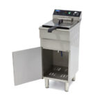 Maxima Gastro Fritteuse - 16 l - 1 Korb - mit Ablasshahn und Ständer - 400V – Bild 7