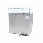 Maxima Gastro Pizzakühltisch - 90 cm - 2 Türen - Passt 5 x 1/6 GN - inkl. Glasabdeckung – Bild 5