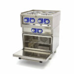 Maxima Commercial Klasse Gastro Kochplatte - Elektrisch - 600 x 600 mm tief - 4 Brenner - mit Ofen - 10000 Watt – Bild 5