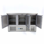 Maxima Gastro Kühltisch - 137 cm - 3 Türen – Bild 3